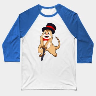 Meerkat as Pensioner with Walking stick Baseball T-Shirt